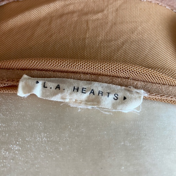 LA Hearts Nude Bodysuit - Picture 3 of 5